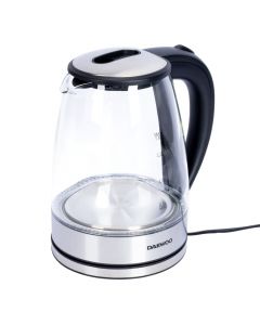 Tetera eléctrica 1.8l plateado con negro