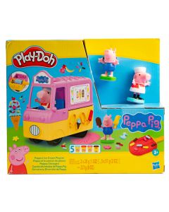 Camión plástico helado peppa pig para juego plastilina +3a