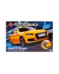 Carro plástico Audi armable 59x185mm amarillo