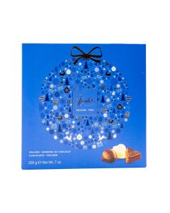 Estuche chocolates navideños azul