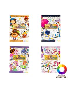 Libro para colorear estampado