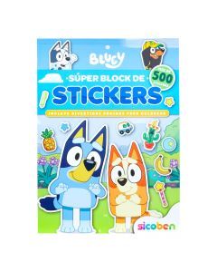 Libro Bluey con stickers