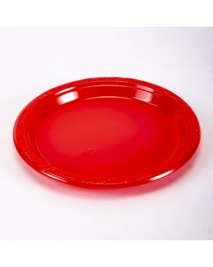 Plato redondo Happy 7pulg 8und rojo
