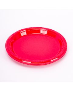 Plato plástico 7pulg 8und fucsia