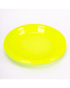 Plato plástico 9pulg 8und verde limón