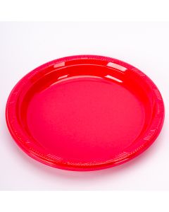 Plato plástico redondo Jappy 9pulg 8und fucsia