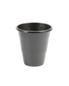 Vaso plástico 12oz 8und negro