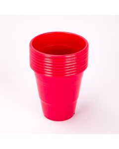 Vaso plástico 12oz 8und fucsia