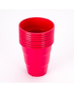 Vaso plástico Jappy 7oz 8und fucsia