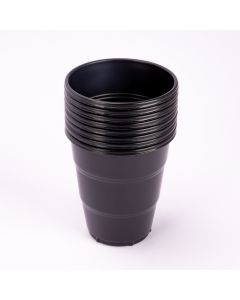 Vaso plástico 7oz 8und negro