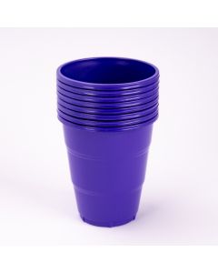 Vaso plástico 7oz 8und morado