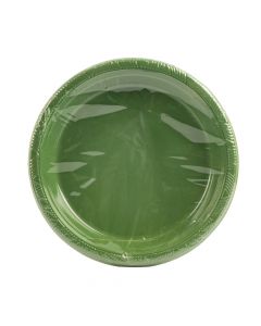 Plato plástico liso 9pulg 8und cactus