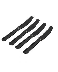 Cuchillo plástico 8und negro