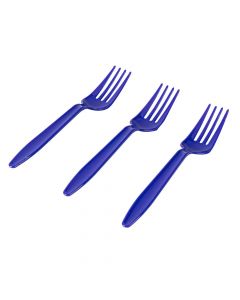 Tenedor plástico 8und morado