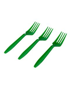 Tenedor plástico 8und verde
