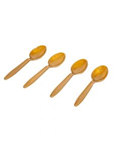 Cuchara plástica 8und dorado