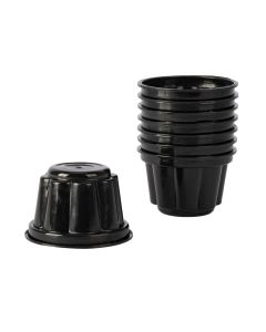 Vaso plástico gelatinero 4oz 8und negro