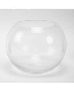 Pecera vidrio transparente pequeña 8cm