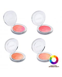 Rubor compacto con relieve