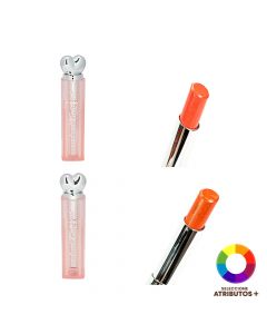 Labial colorido con corazón