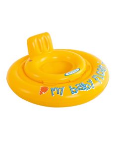 Flotador inflable plástico amarillo 70cm