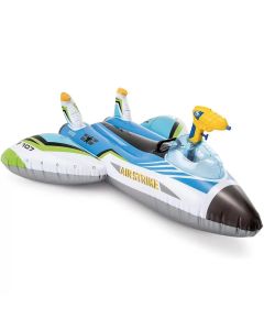 Figura inflable Intex avión pistola agua 46pulg +3a 