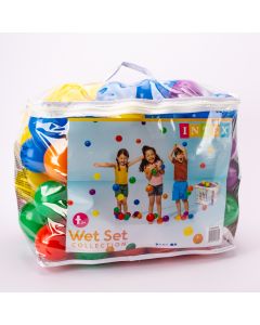 Bola plástica 8cm 100und multicolor surtido