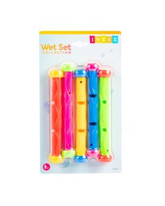 Juego sumergible sticks para piscina 5und +6a multicolor