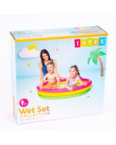 Piscina inflable infantil redonda 45x10pul multicolor