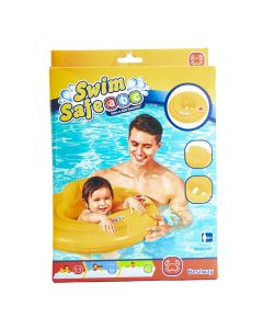 Flotador inflable plástico estampado 69cm 0-1a amarillo