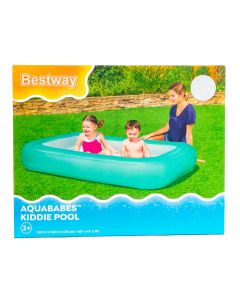 Piscina plástica inflable lisa 1.65cmx1.04mx25cm +2a verde