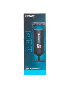 Inflador plástico liso manual 850ml negro