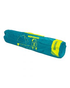 Tienda campana turquesa y verde