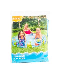 Piscina plástica inflable estampado animales marinos 1.52mx30cm