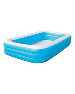 Piscina inflable plástico rectangular 305x183x56cm +6a 