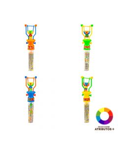 Confite oso saltarín divertido