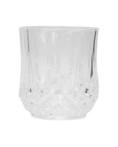 Vaso vidrio con relieve 290ml transparente