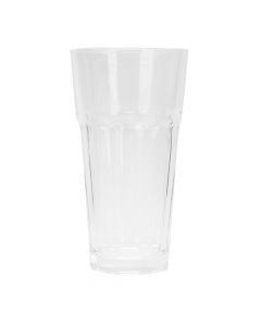 Vaso vidrio con relieve 500ml transparente
