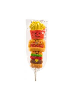Malvavisco paleta BBQ fast food 