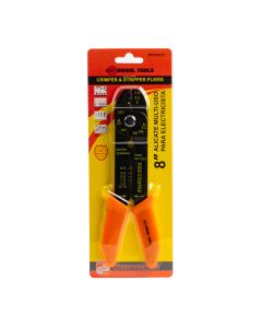Pinza multiuso para electricista corta calbe 8pulg negro y naranja