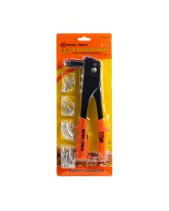 Remachadora manual 9.5pulg 2.4, 3.2, 4.0, 4.8mm naranja con negro
