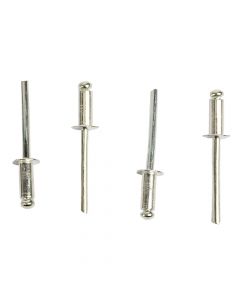 Remache metálico 50und plateado