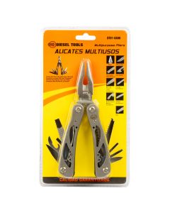 Alicate multiuso 9en1 17cm plateado