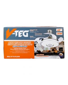 Ventilador techo lámpara Bluetooth