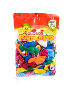 Globo látex palmerito #9 surtido