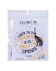 Globo metálico inspirador graduación