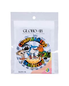 Globo metálico para cumpleaños