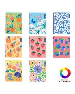 Cuaderno espiral estampado spring