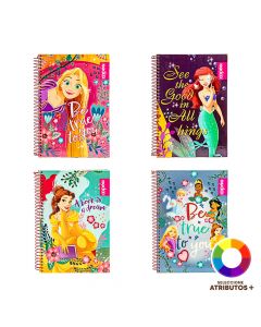Cuaderno diseño princesas 96h