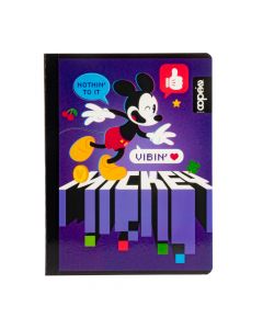 Cuaderno cosido estampado Mickey Mouse 18.6x24.8cm 100h surtido